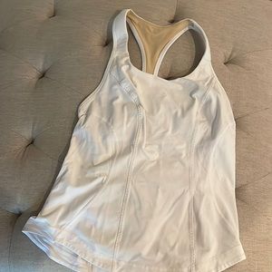 Lululemon tank top with built-in sports bra size 8